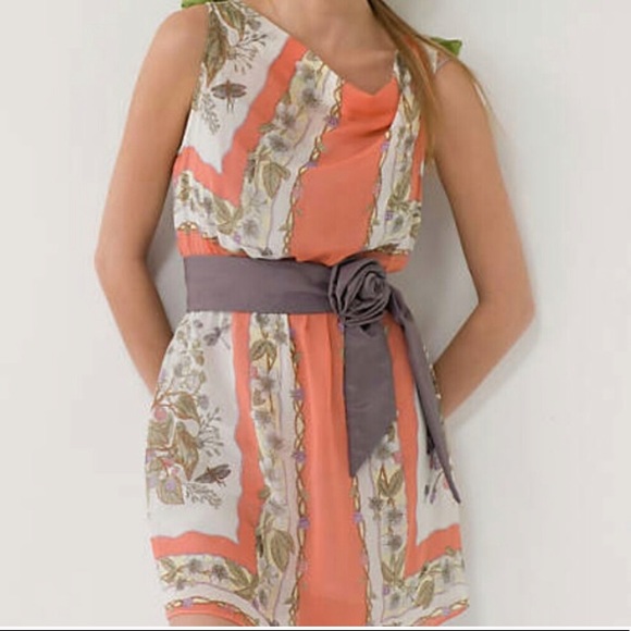 Gorgeous Silk Scarf Print Garden Dress - Picture 1 of 8